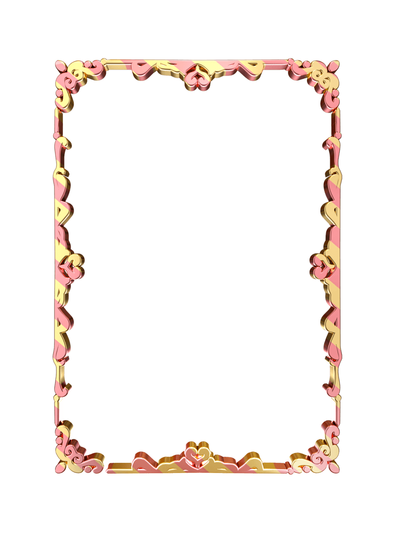 精致粉金金属立体边框