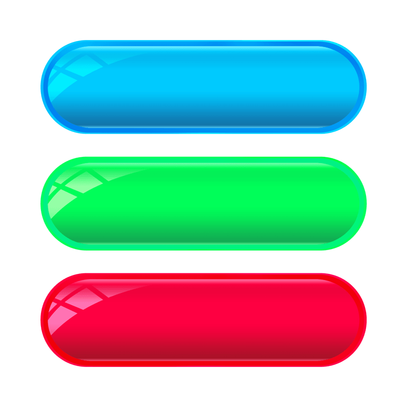 彩色水晶点击按钮按键边框