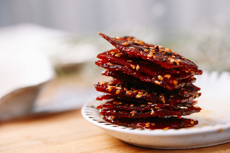 麻辣猪肉铺肉片超辣食品实拍图