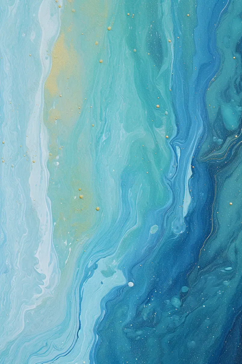 光蓝丙烯漆的抽象背景