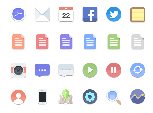 网页APP界面UI图标icon