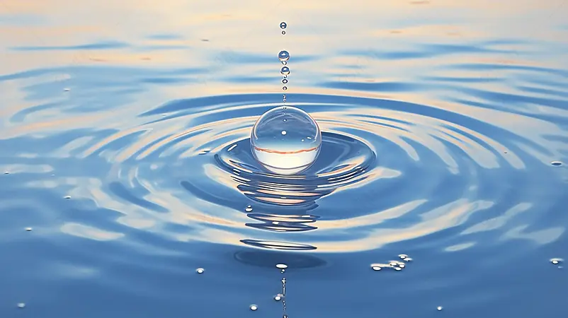水滴波纹