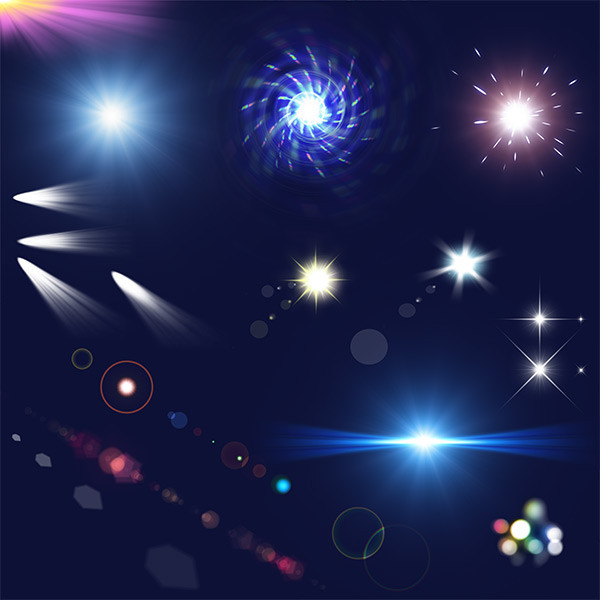 节日 灯光 照射光 素材收集