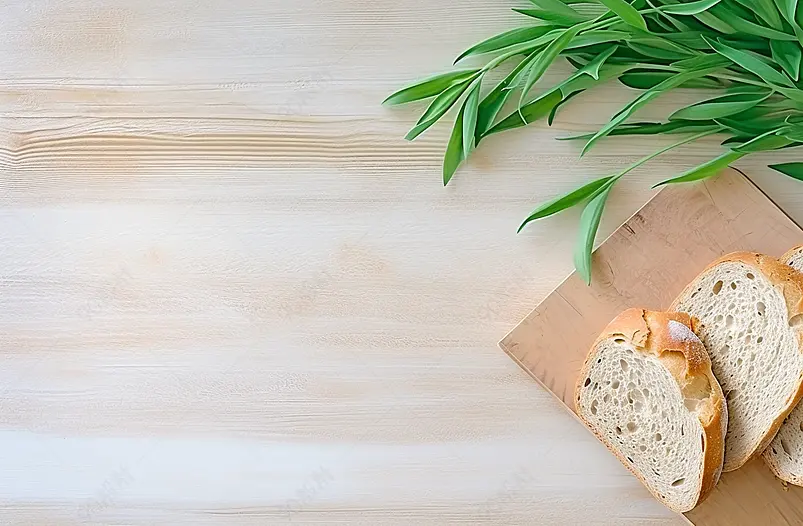 餐饮早晨食物纹理清新背景图片