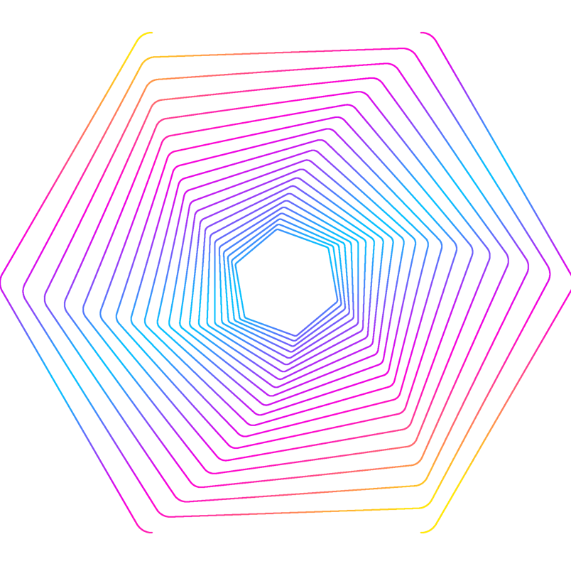 抽象创意彩色渐变线条图案元素