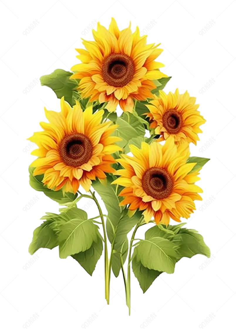 田园里向日葵太阳花葵花