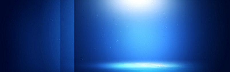 蓝色光感光效海报背景家电电商促销