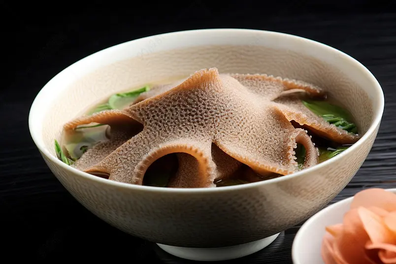 美食毛肚摄影图