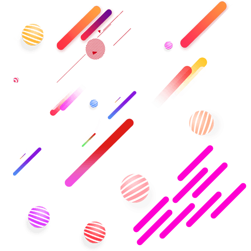 条纹 悬浮物 点缀png素材