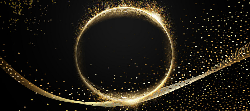 金色光效黑色星期五折扣Banner背景