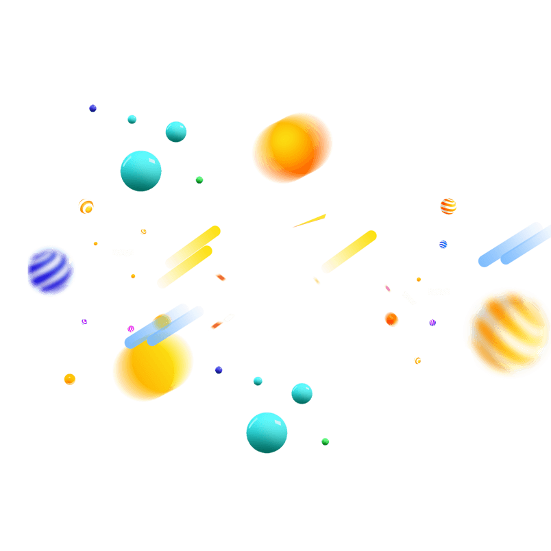 动感几何炫酷渐变背景电商漂浮元素