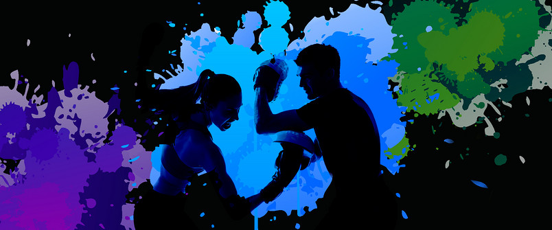 时尚健身房健身会所拳击宣传单海报