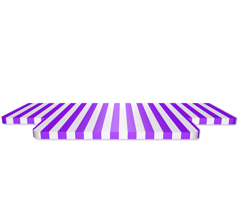 紫色条纹展示台