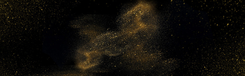 黑色炫酷节日庆典喜庆金色粉末全屏海报背景