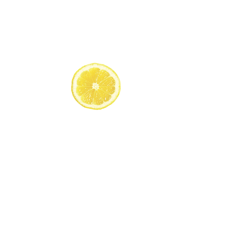 柠檬冰块冰晶元素