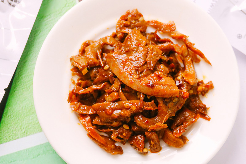 超辣铁板鱿鱼素材摄影图