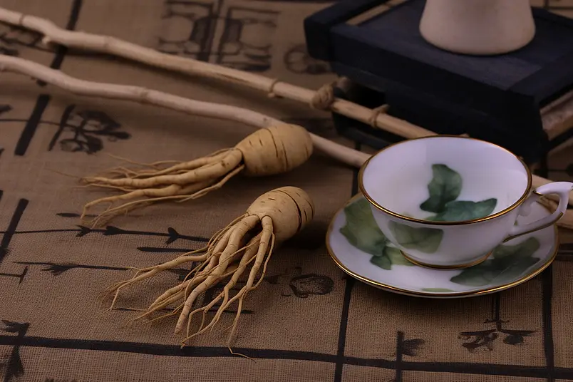 滋补人参补品食材拍摄