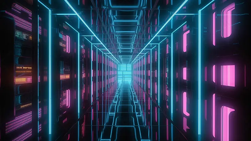 未来科技感城市灯光高清摄影图