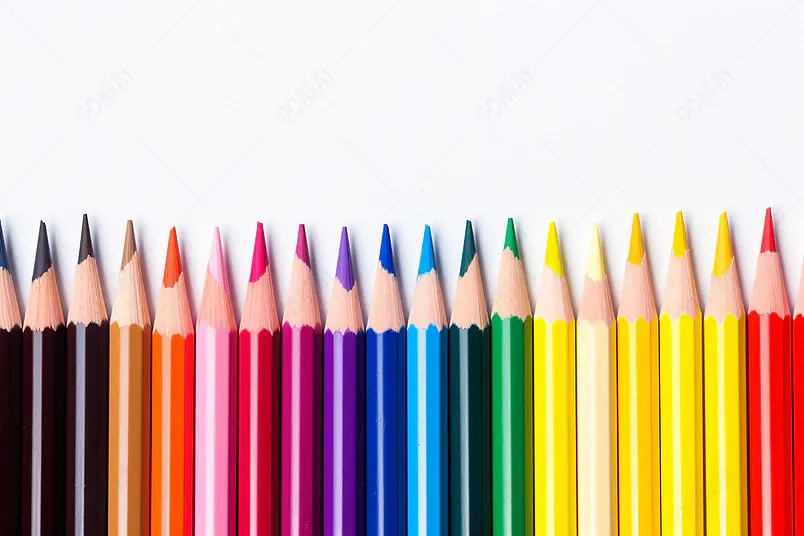 高清的图片海报设计背景广告设计素材元素教育设计铅笔彩色波浪形创意