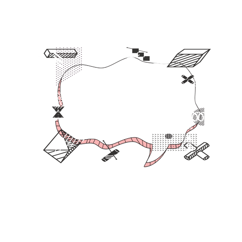 孟菲斯几何图形边框