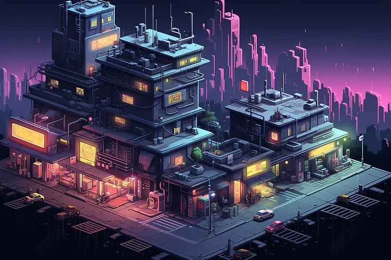 立体屋子建模数字艺术