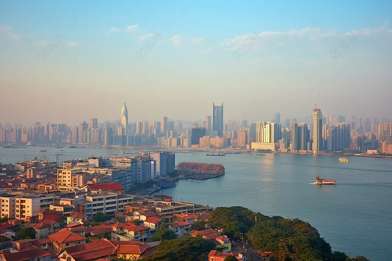 厦门旅游海边城市度假区摄影图