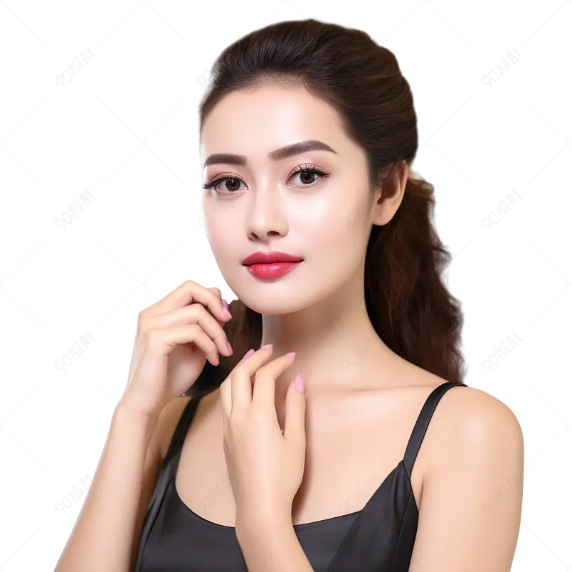 美妆护肤品漂亮的女人美女