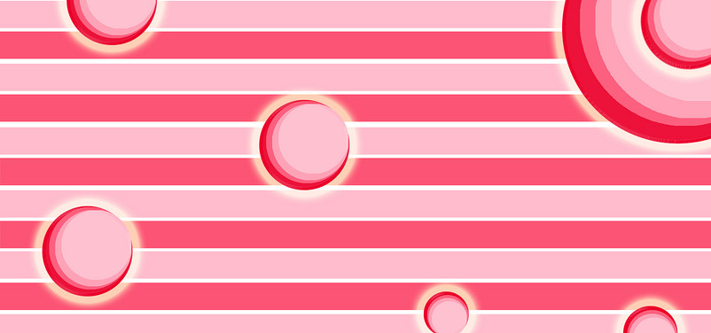 粉色渐变圆形电商banner背景
