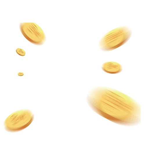 快速移动的金币