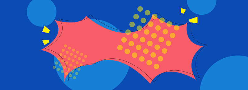 夏季波普蓝色背景banner