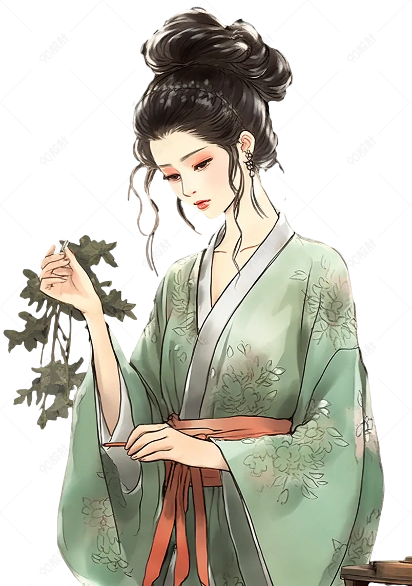 古风汉服女性元素设计