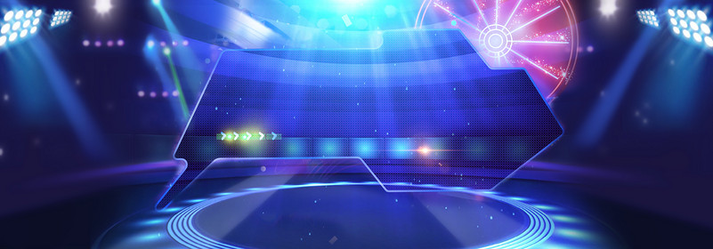 蓝色渐变炫酷手表眼镜促销活动海报背景