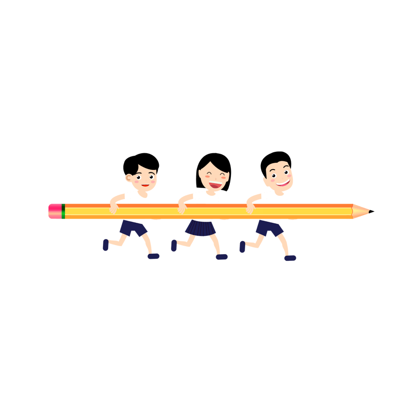 新学期学生们一起好好学习天天向上