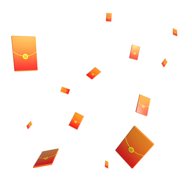 C4D节日红包漂浮红包
