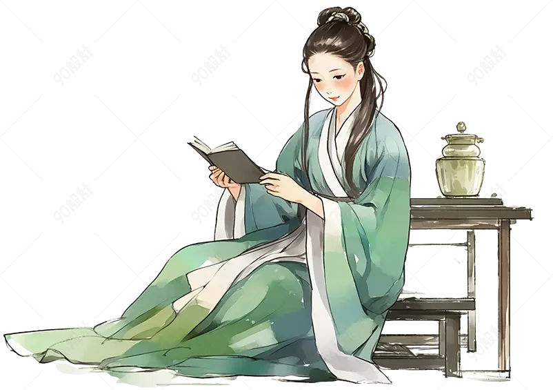 古风读书学习女性任务