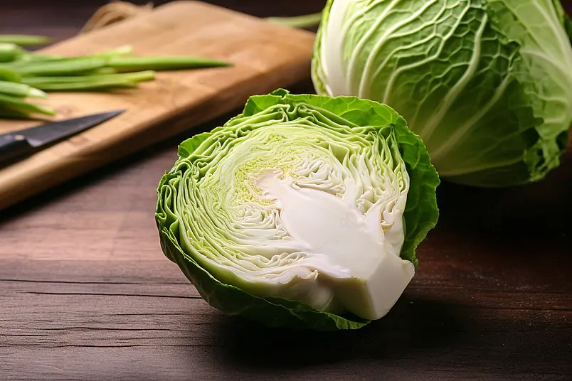 甘蓝大头菜子包菜卷心菜绿色蔬菜实拍摄影图