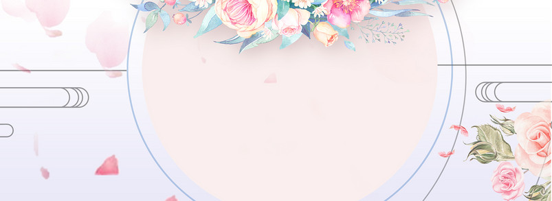 简约唯美花朵小清新背景