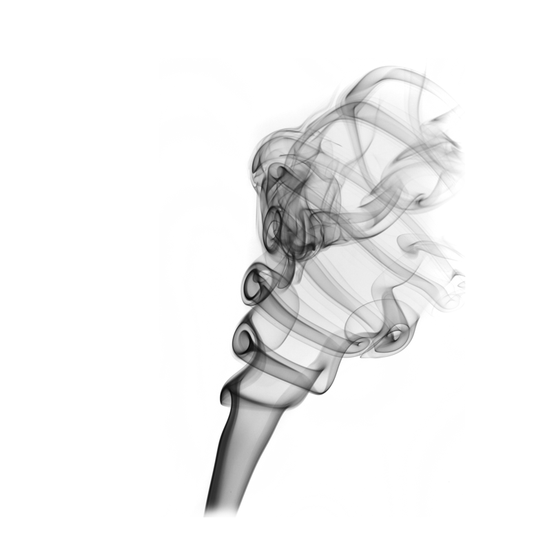 环绕黑色美丽烟雾