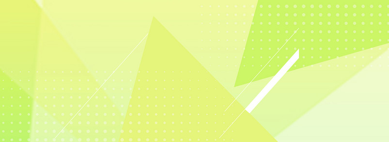 绿色渐变扁平立体几何banner