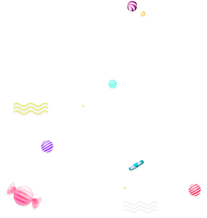 彩色条纹圆形糖果条纹