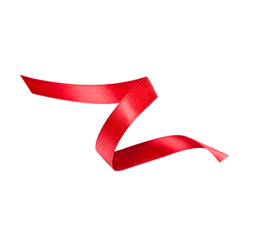 写实红色丝带