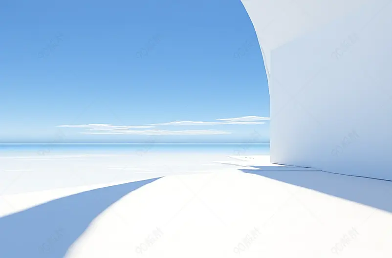 3D简洁背景空间