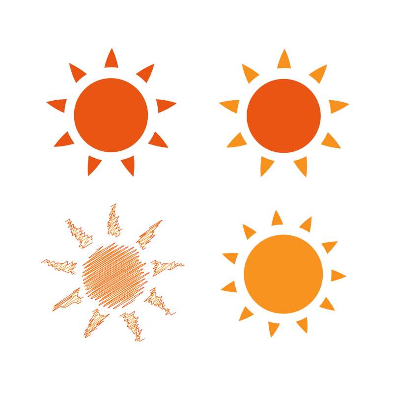 太阳阳光温暖紫外线太阳黑子组合