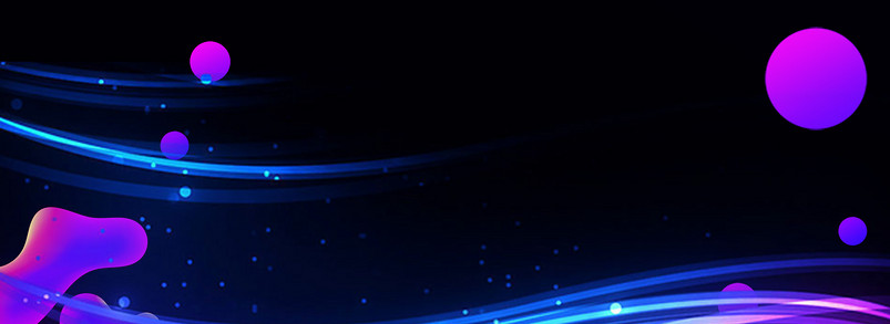 酷炫霓虹线条大气商务电商促销banner