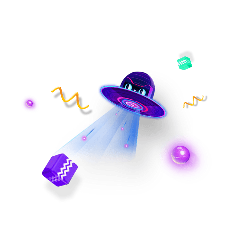 动感几何炫酷渐变背景电商漂浮元素