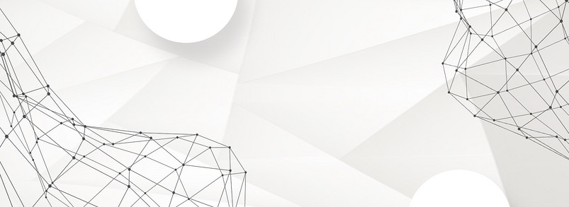 科技扁平点线黑白几何海报