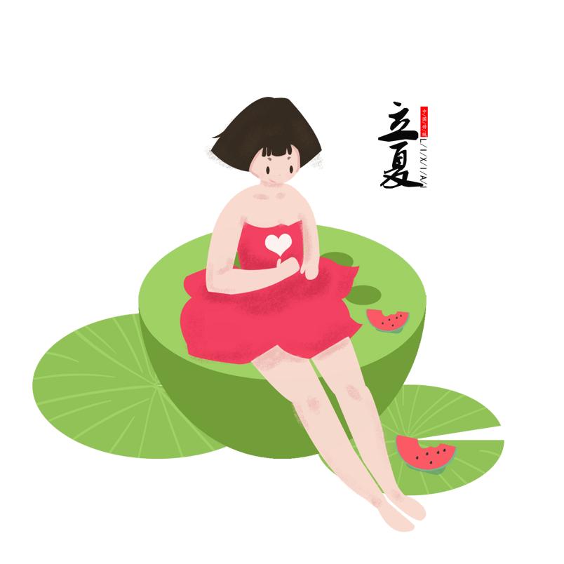 原创立夏节气元素