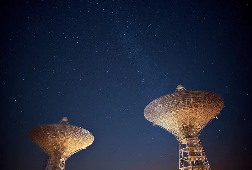 天文台星空天象观测的夜景