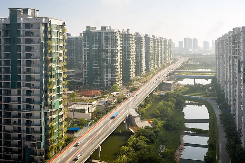 图片海报设计背景广告设计素材元素城市建筑房地产建筑群