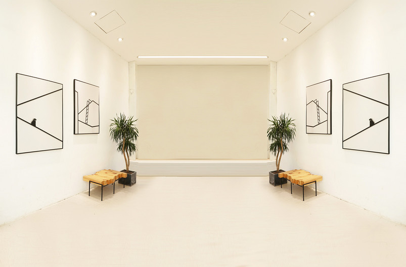 简约立体空间家装家居室内拍摄场景空间背景